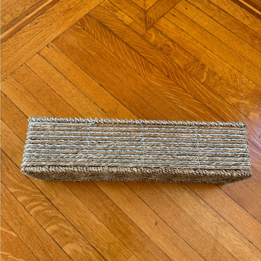 Pottery Barn Kids Silver Rope Caddy